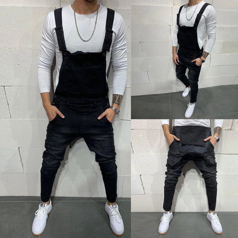 black overalls mens skinny