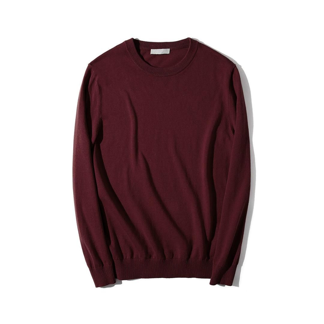 wine red sweater
