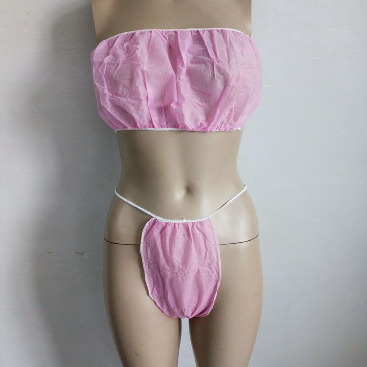 Compre Desechable Spa Sujetador Wrap Sin Correas Tanga Ropa Interior Traje  De Tela No Tejida Una Talla Para Todos A 1,1 € Del Tangladystore |  Es.Dhgate.Com