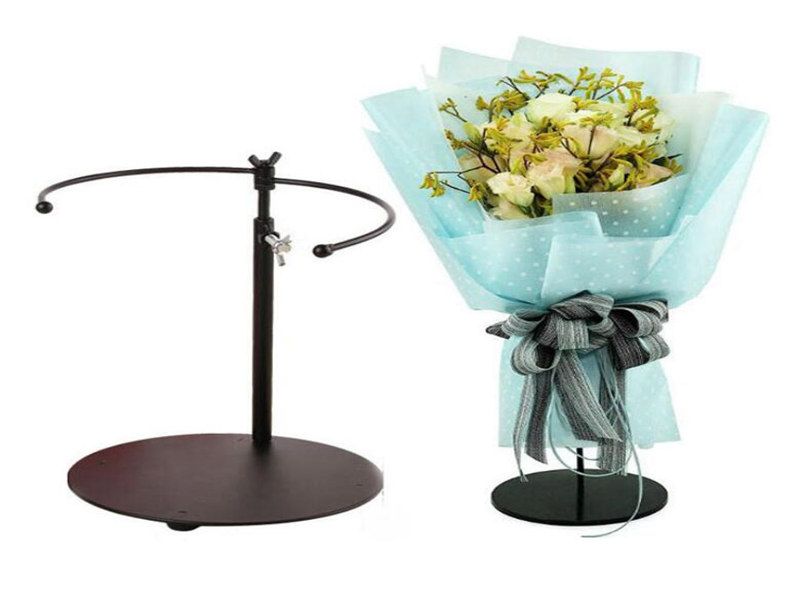 Best Quality Metal Flower Bride Bouquet Stand Iron Telescopic Bouquet