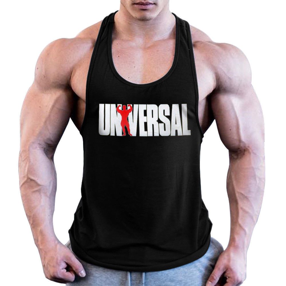 camisetas sin manga gym hombre