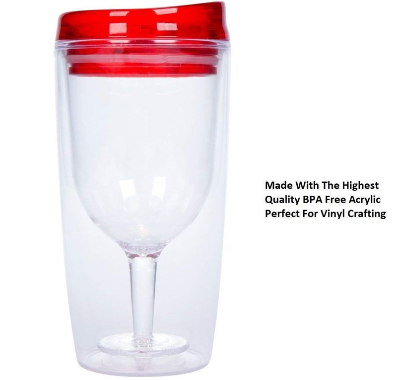 plastic wine cups with lids