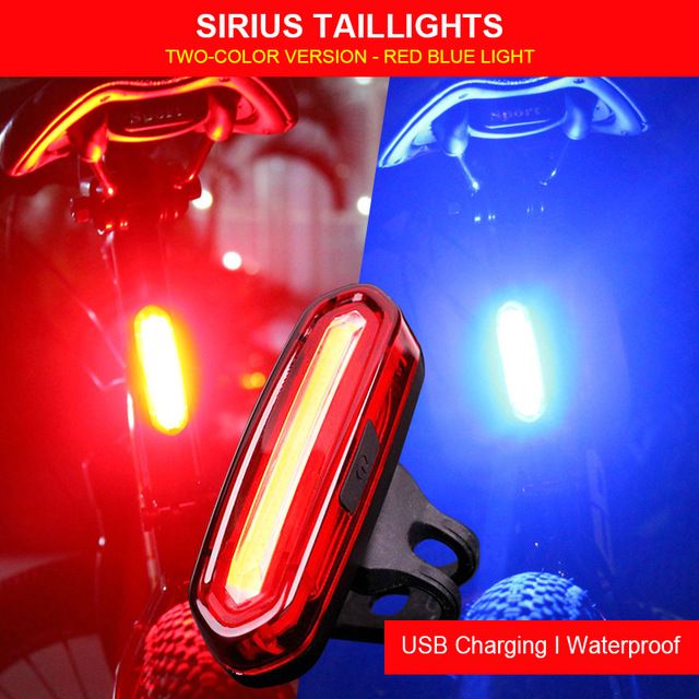 red blue light for bike
