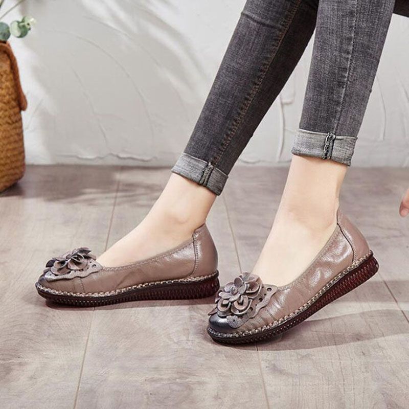 ladies soft leather shoes