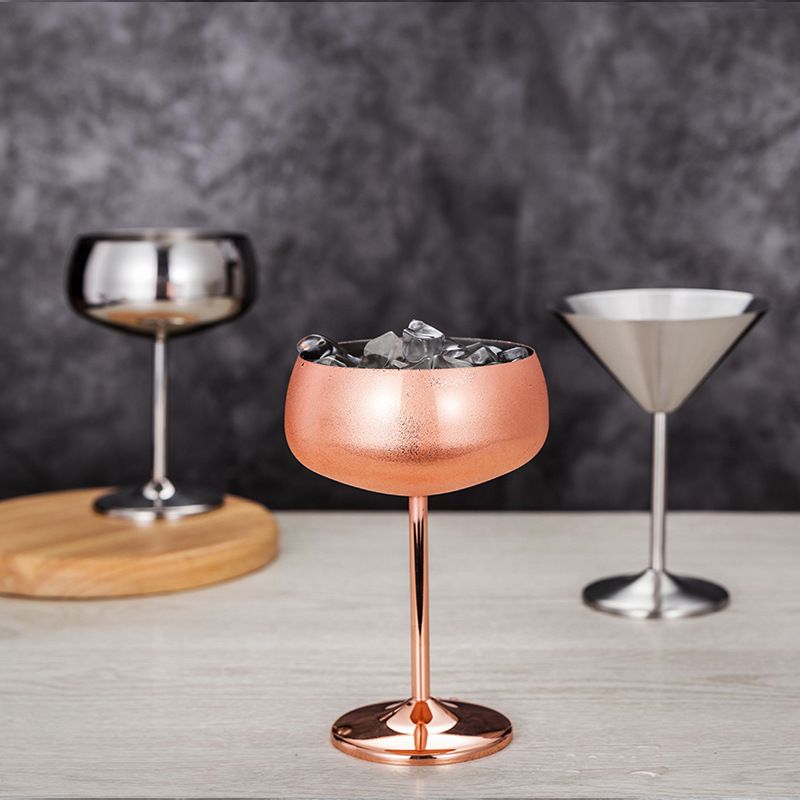 Satin Al Iki Renk Kirmizi Sarap Bardaklari Paslanmaz Celik Kokteyl Bardagi 304 Malzeme Yuksek Ayaklar Martini Cam Yeni Varis 27zy6 L1 Tl58 66 Dhgate Comda