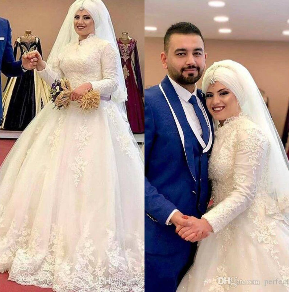 Muslim Bride Groom Wedding Dress