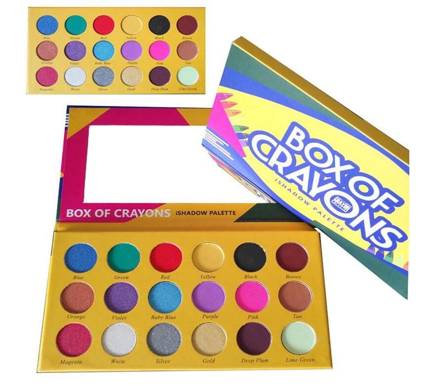 Newest Makeup Palette Box Of Crayons Eye Shadow Palette Matte & Shimmer