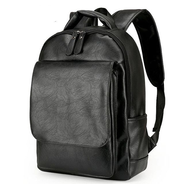 Compra Hombres De Cuero Mochila Para Hombre 2017 Mochilas Mochilas Negro Mochila  De Moda Masculina Mochila Negro Mochila De Negocios Bolsas Para Portátiles  K2782 Barato | Entrega Rápida Y Calidad | Es.Dhgate