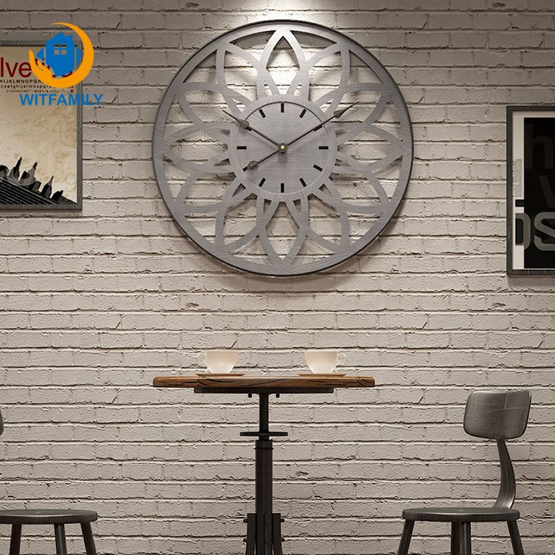 50cm Nordic Retro Wall Clock Large Bedroom Living Room Decoration