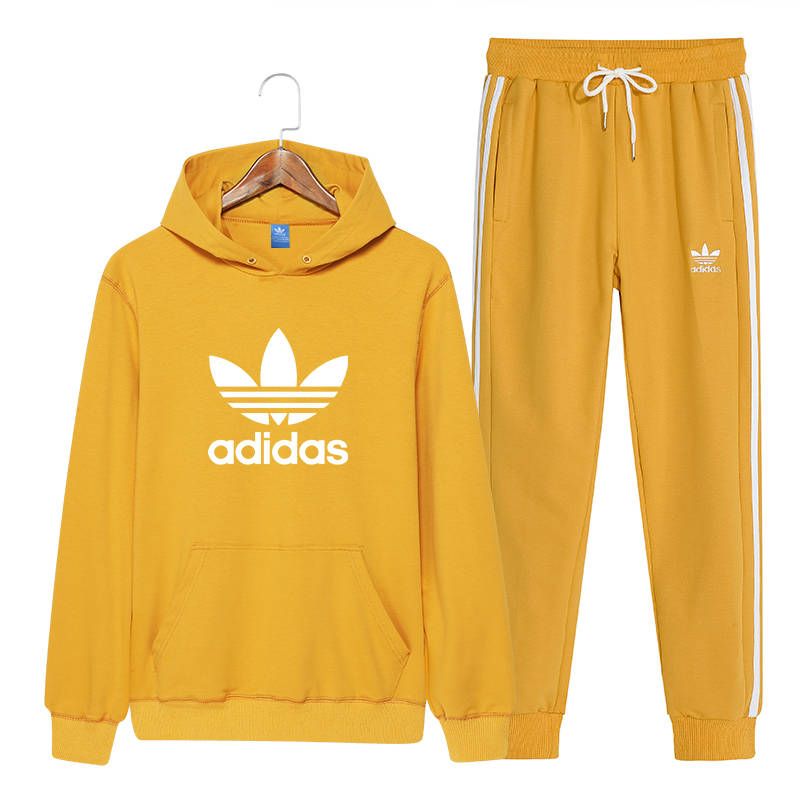 yellow adidas tracksuit mens