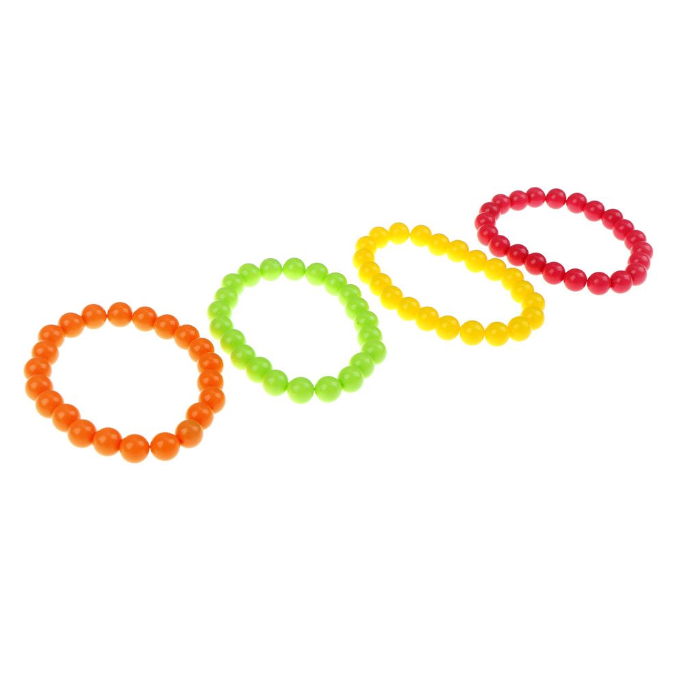 Neon Bead Bracelets Necklace 70/'s /& 80/'s Party Woman Bachelorette Party Decor DS