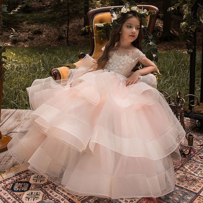 Vestido Infantil De Moda Niñas De 2 A 11 Años Vestidos De Baile De Noche Para Boda Vestido De Princesa Para Fiesta De Graduación Oficial Dr De 57,69 € | DHgate