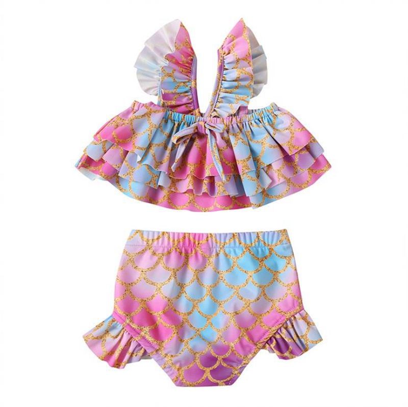 Girls Swimwear Sale Toddler Kids Baby Girl Sleeveless Tulle Dress Swimwear Swimsuit Bikini Outfits UK Size Summer Beach Wear