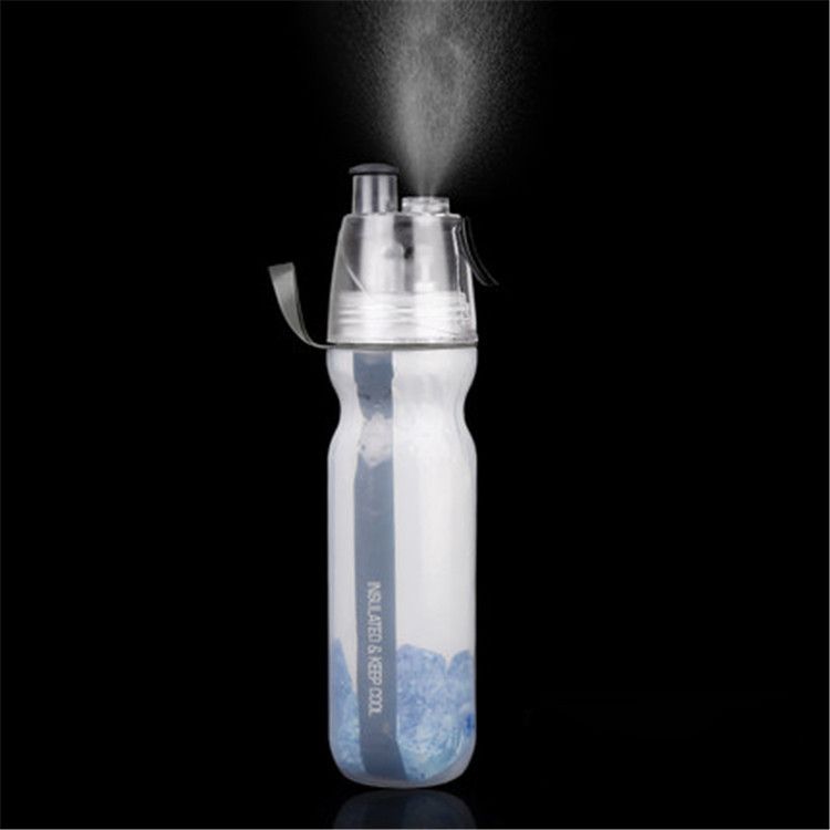 500ML Bicycle Water Bottle Spray Cup Sports Cold Insulation Spray Kettle US