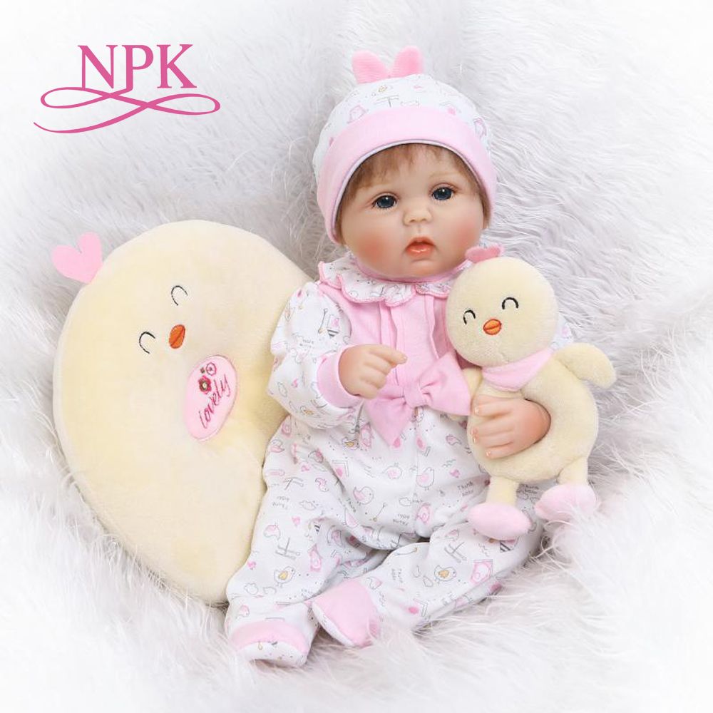 NPK juguetes muñeca de silicona suave renacer bebé realista preciosos regalos los bebés