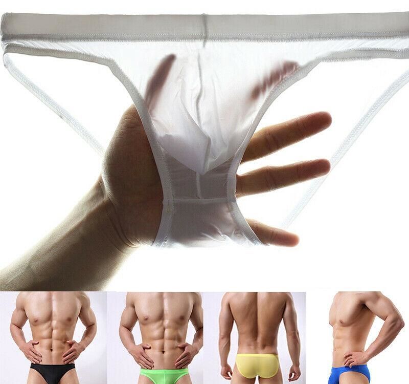 Men/'s Breathable Ice-Silk Underwear Boxer Briefs Shorts Bulge Pouch Underpants