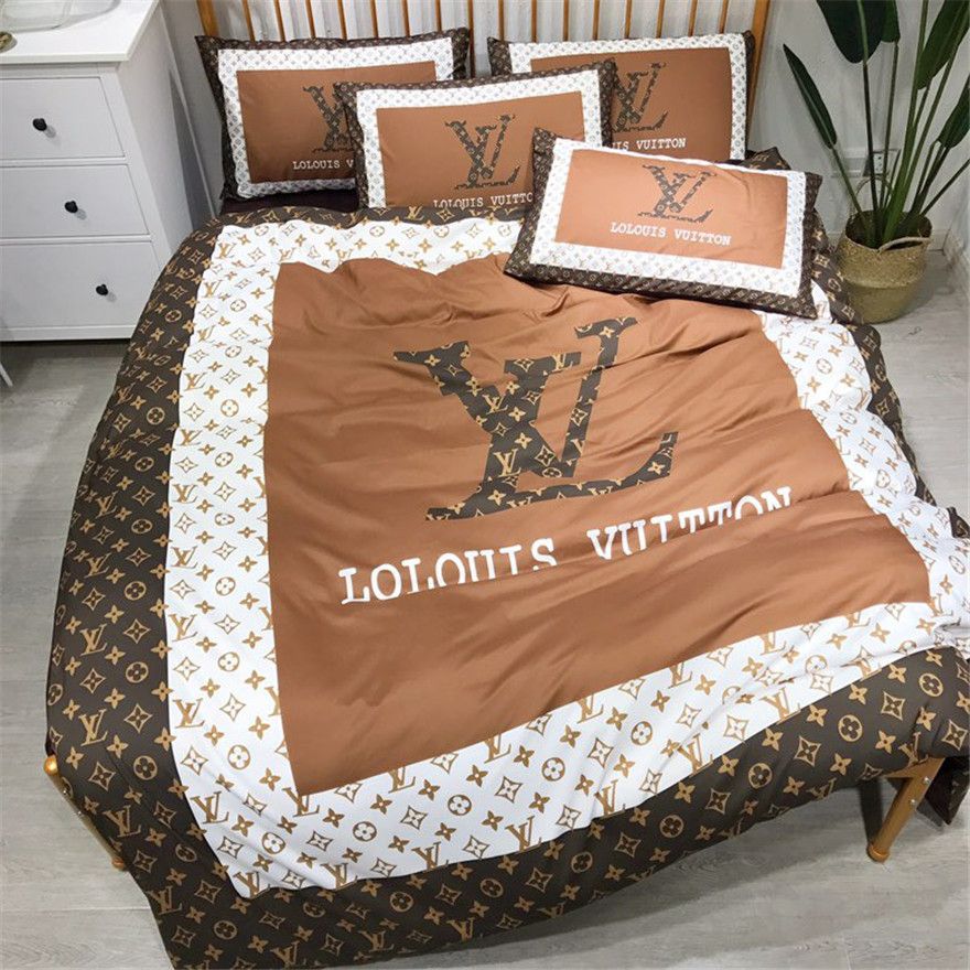 Top Quality Brown Comforter Cover Men And Women Print Home Textile