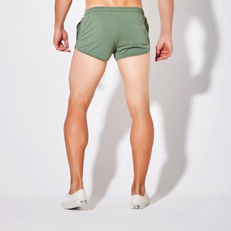 Pantalones cortos para hombre Perro muscular de algodón Sexy Tri y campo