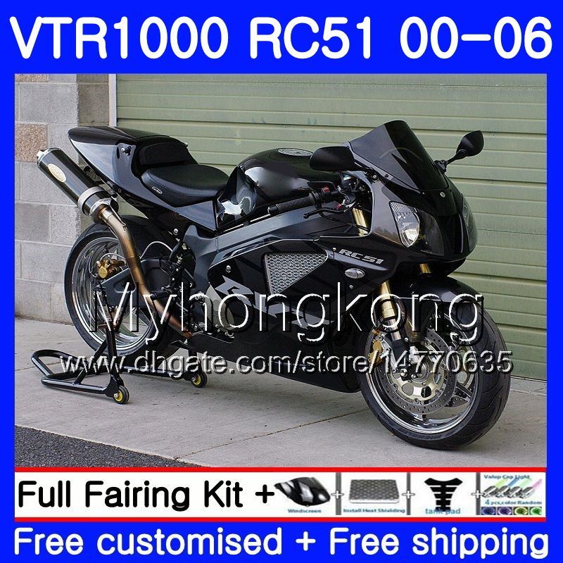 For Fairing kit VTR1000 RC51 SP1 SP2 2000-2006 VTR 1000 00-06 RVT1000RR Body Fairings Of Motorcycle