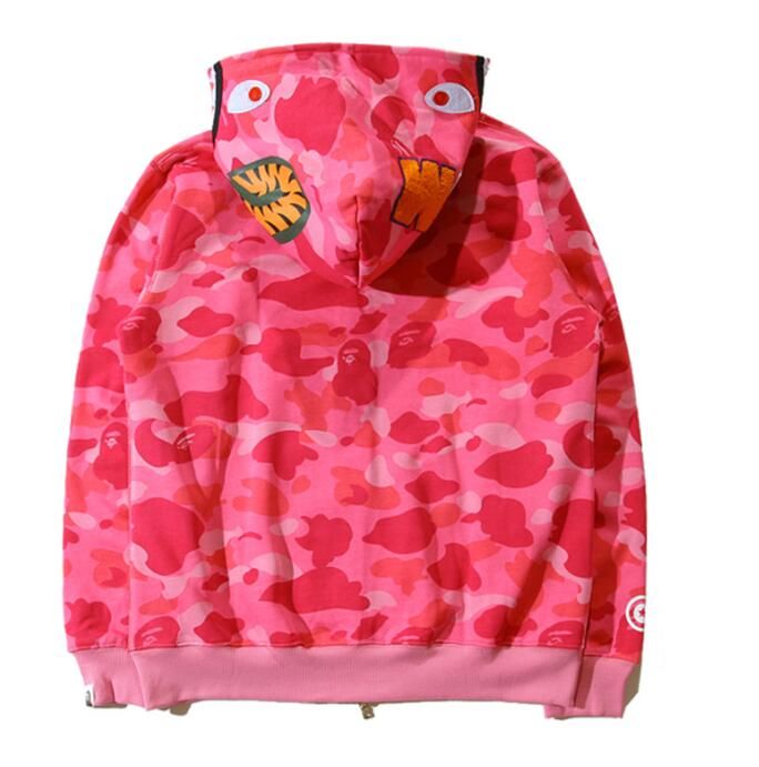 Intentie knal Nodig uit Fashion-BAPE Winter Luminous Tiger Shark High-density Knitted Embroidery Hoodie Men Women Zipper Cardigan Sweatshirt Jacket Sizes S-2XL Intentie knal Nodig uit Fashion-BAPE Winter Luminous Tiger Shark High-density Knitted Embroidery Hoodie Men Women Zipper Cardigan Sweatshirt Jacket Sizes S-2XL
