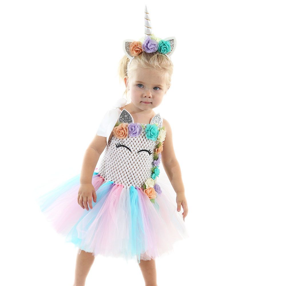 Satin Al Perakende Cocuklar Tasarimci Elbise Kiz Cicek Unicorn Dantel Pettiskirt Prenses Elbise Bebek Kiz El Yapimi Orme Cadilar Bayrami Kostum Cosplay Elbiseler Tl83 23 Dhgate Comda