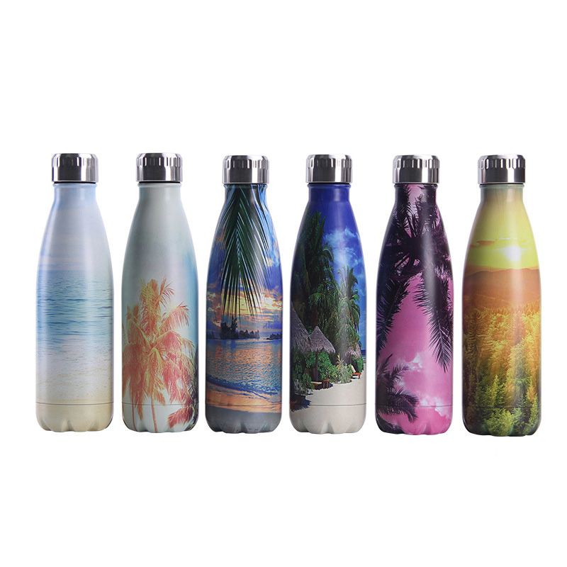 Fancy Stainless Steel Water Bottle Vacuum Insulated Bpa Free Water Bottle Fashion Outdoor Water