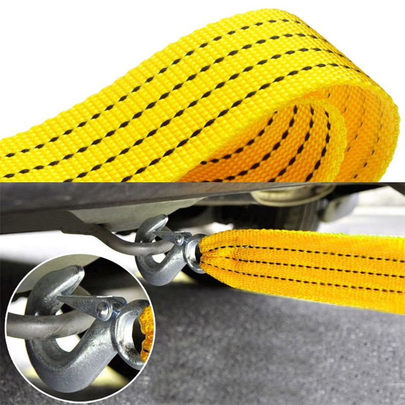 4m 5 Tons Heavy Duty Tow Rope Towing Pull Vehicle Strap Car Truck