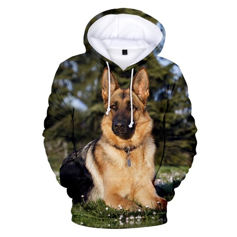 Floración lana Confesión sudaderas con capucha del pastor alemán de alta calidad jersey para perros amantes de hombres / mujeres Floración lana Confesión sudaderas con capucha del pastor alemán de alta calidad jersey para perros amantes de hombres / mujeres