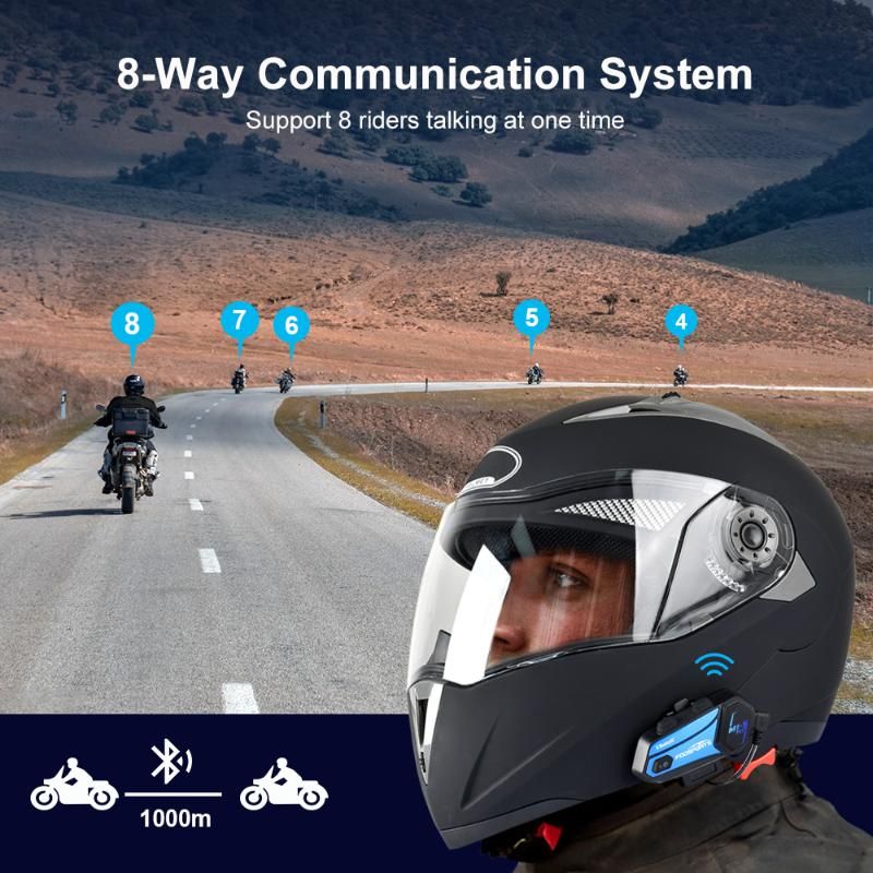 21 Fodsports Music Sharing M1s Plus Motorcycle Helmet Intercom For 8 Riders Wireless Bluetooth Headset Intercomunicador Speakers From Jialuosen 84 8 Dhgate Com
