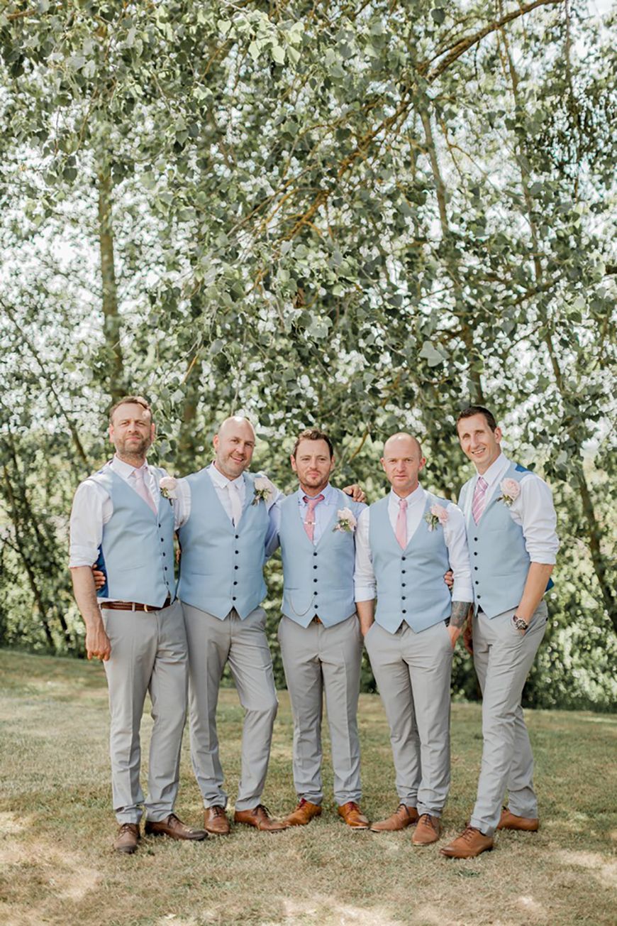 2020 Classy New Groom Vests Country Style Wedding Groomsmen S