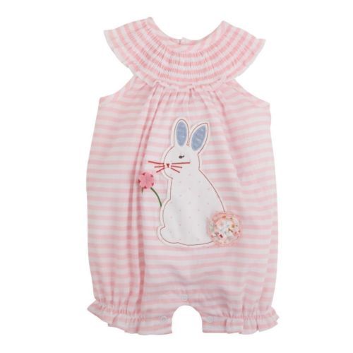 pink bunny romper