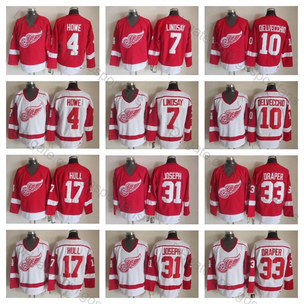 vintage red wings jersey