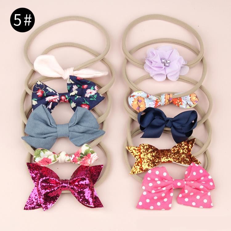 10-100pcs Baby multicolor Hair Bows barrette Girl flower Clips Bow hairpins