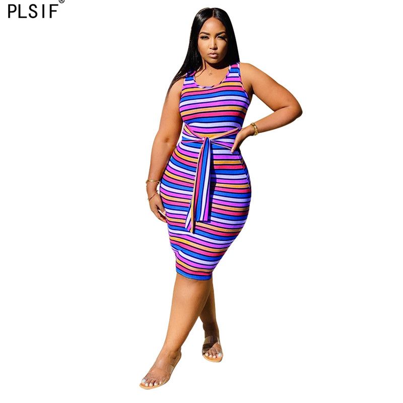 rainbow tight dress