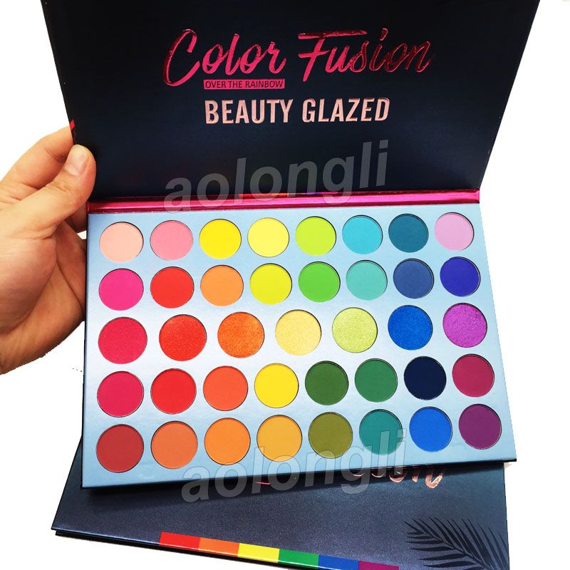 Newest Beauty Glazed Eyeshadow Palette Eye Shadow Color Fusion