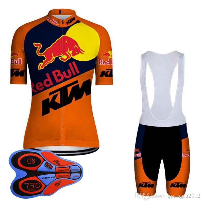 2018 conjuntos de camisetas de ciclismo hombres Pro Team Ktm Ropa de verano Ciclismo