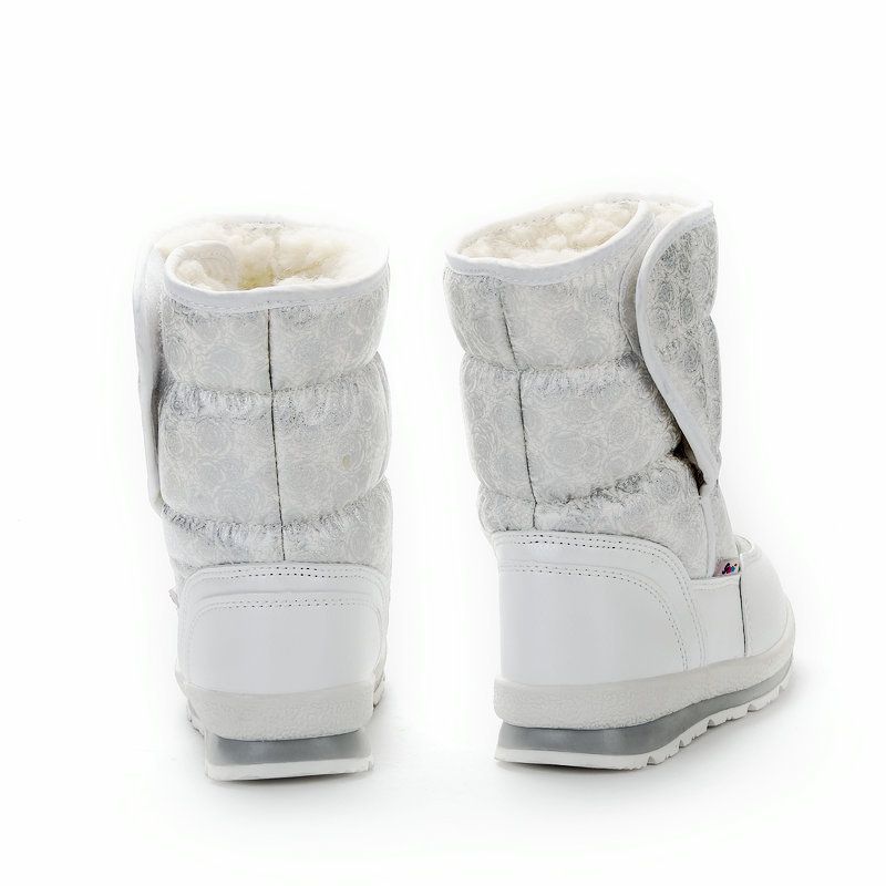 girls white winter boots
