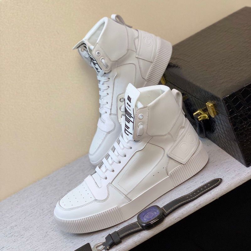 designer white high top sneakers