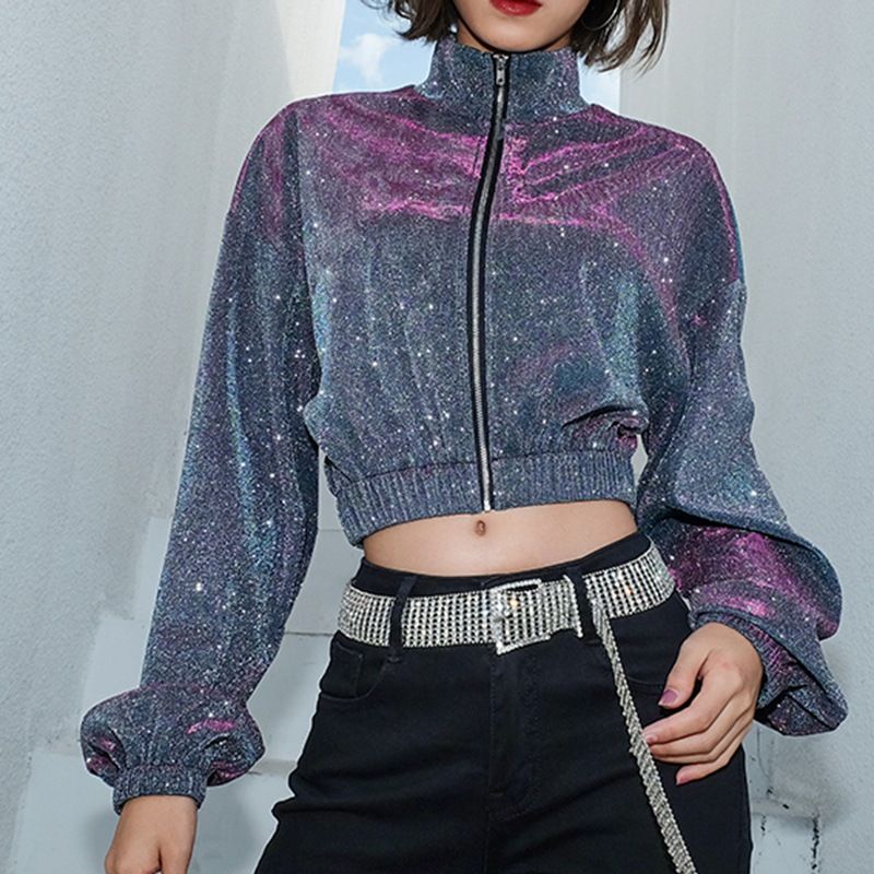 crop top with short jacket