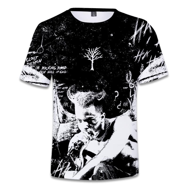 Camisa inconformista más nueva de Hip Hop Xxxtentacion J Cole Dogg Moda Hombres Mujeres