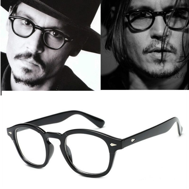 Johnny Depp Occhiali Frame Uomo Retro Vintage Brand Occhiali Da Vista Donne  Occhiali Da Vista Montatura In Vetro Trasparente Occhiali Lenti Da 8,7 € |  DHgate Italy