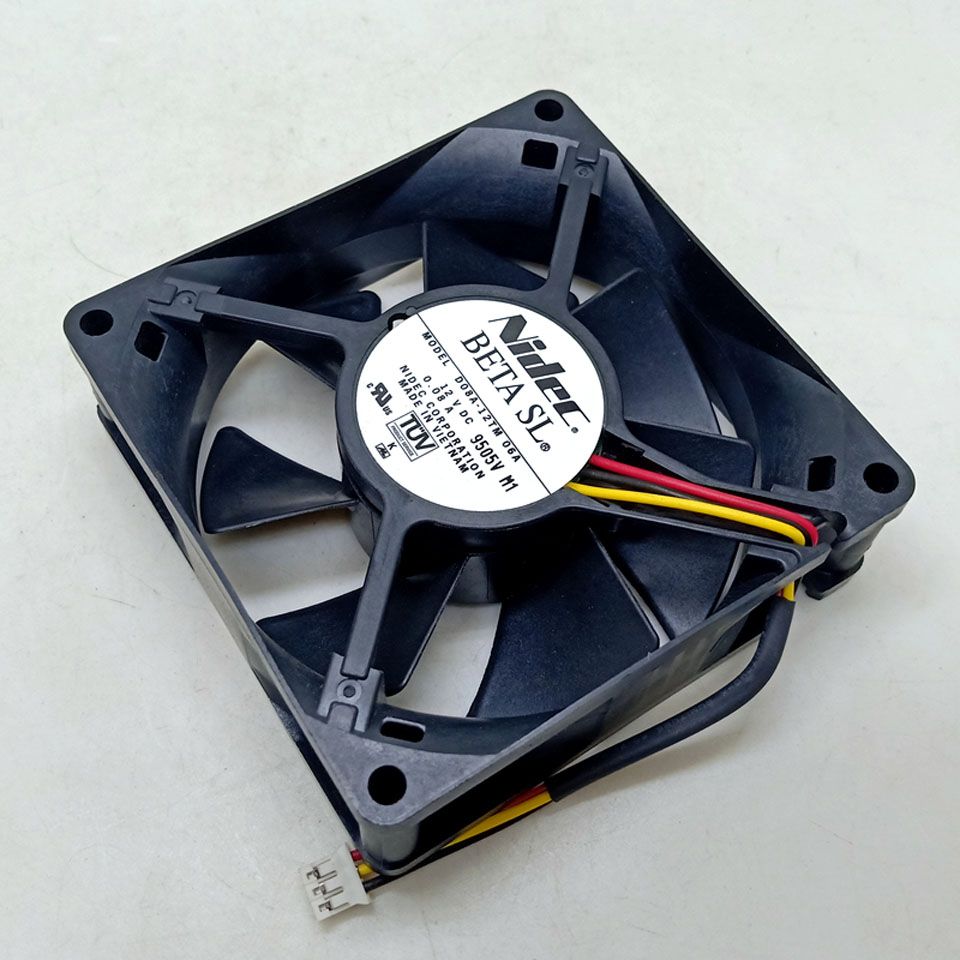 2020 For Nidec 8025 8cm 80 80 25mm 12v Dual Ball Bearing Fan