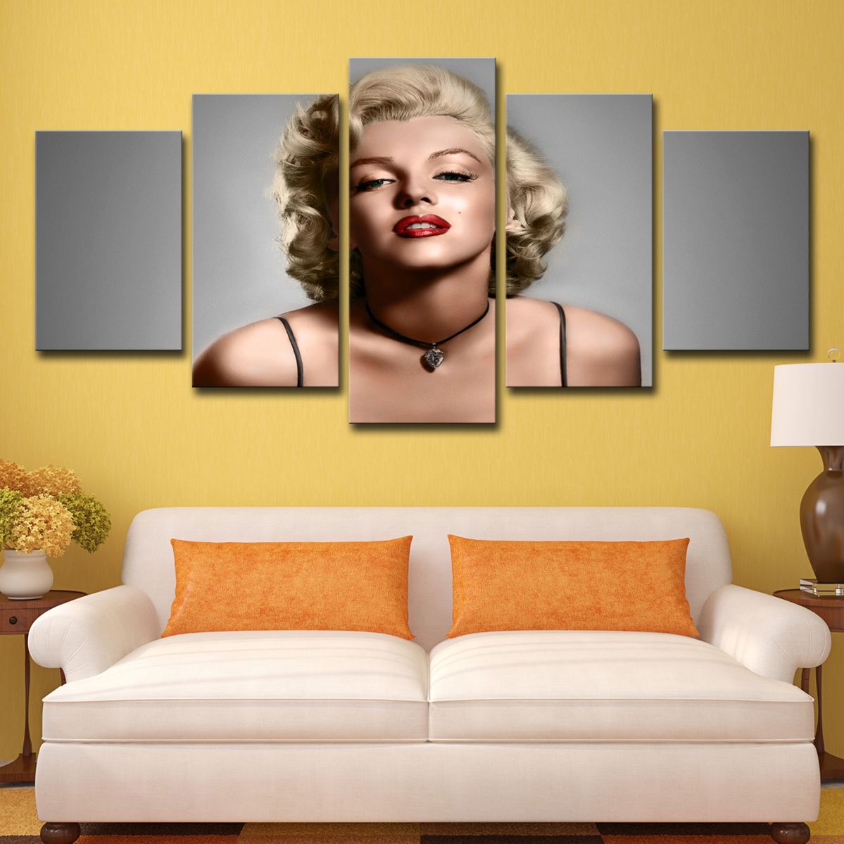 Compre 5 Unidades Hd Impreso Marilyn Monroe Group Impresion En