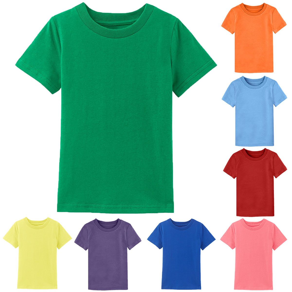 girls plain green t shirt