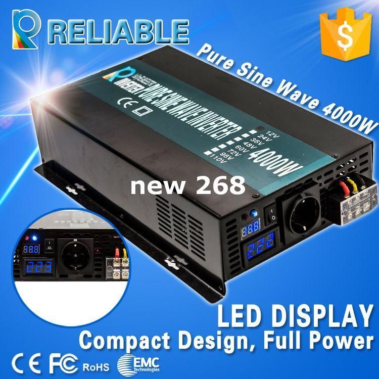 Full Power All Big MOSFET 4000w 12 To 220v Or 120v DC To AC Pure Sine