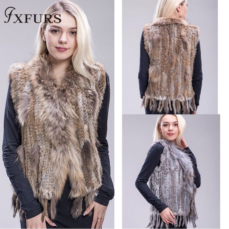 satin al fxfurs 2019 hakiki tavsan kurk yelek orme kurk yelek renkli tavsan rakun kurk kazak yelek mx191009 tl423 03 tr dhgate com