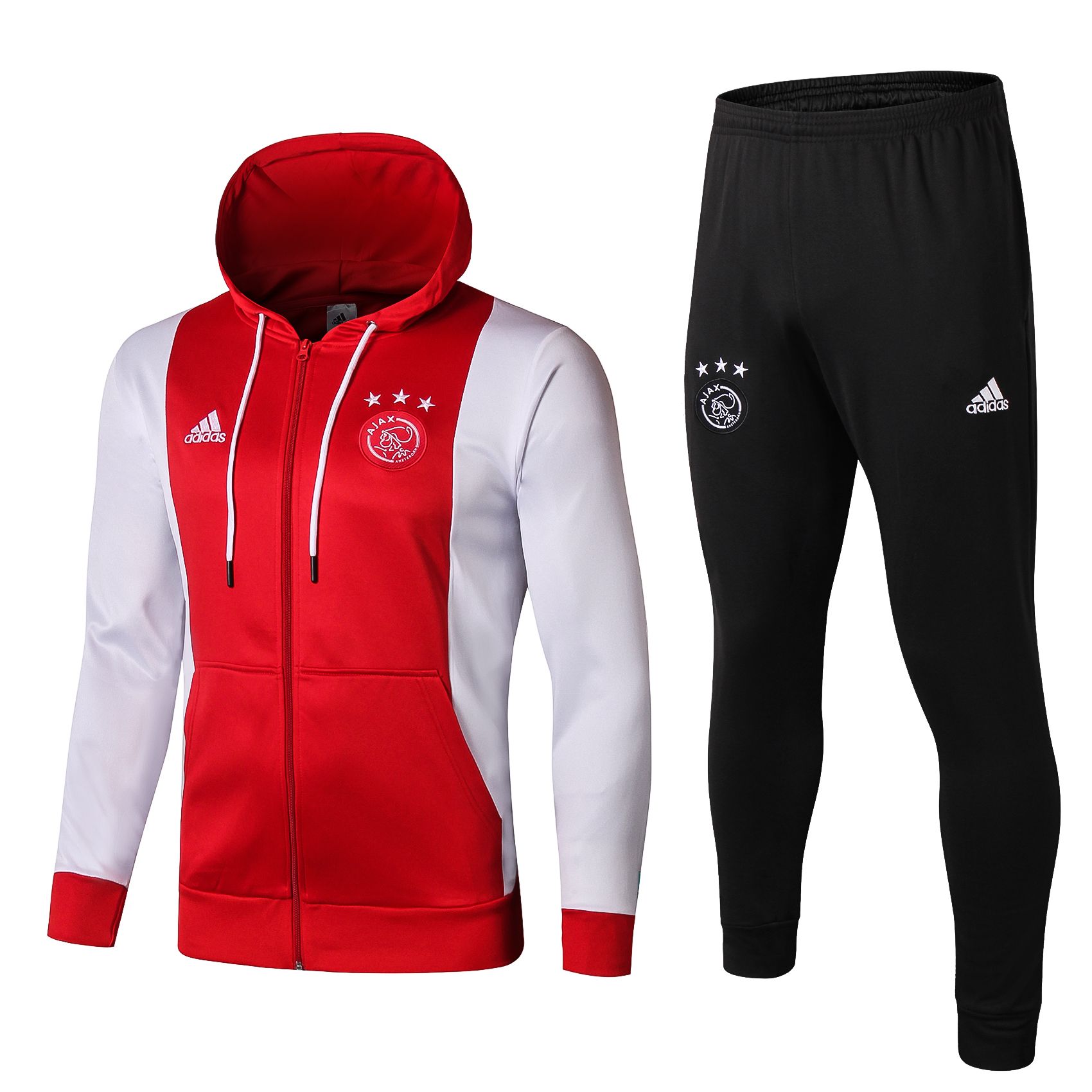 19-20 AJAX Manga Larga Traje de Entrenamiento de f/útbol Regalo Competencia Traje para Hombre Top Pantalones Trajes de F/útbol Uniforme de Equipo