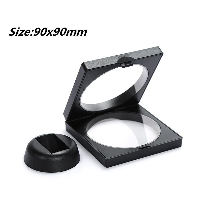 90x90mm Round Black