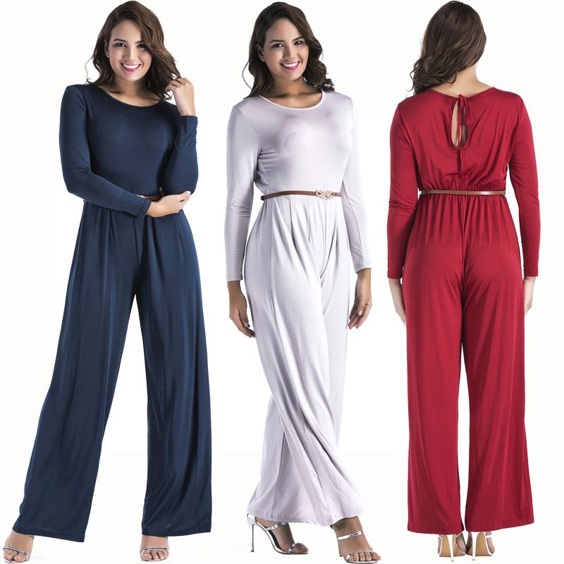 elegant wide leg jumpsuit