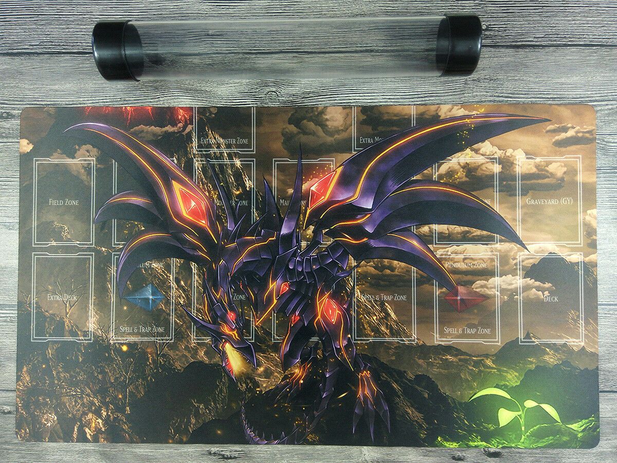 YuGiOh Red-Eyes Darkness DragonTrading Card Game Custom Playmat Free Best Tube 